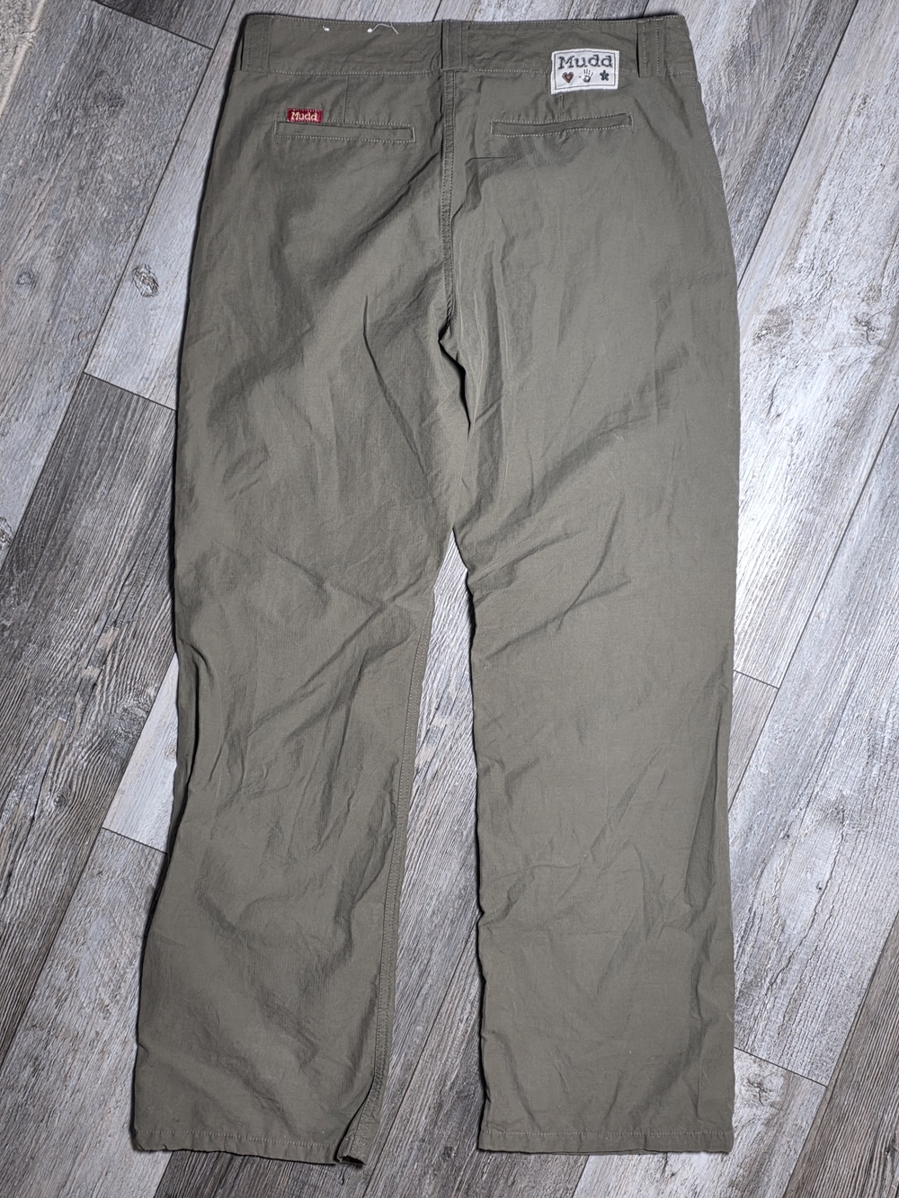 Mudd Vintage Y2K Chino Khaki Utility Lightweight Cargo Pants Sz 11 *READ